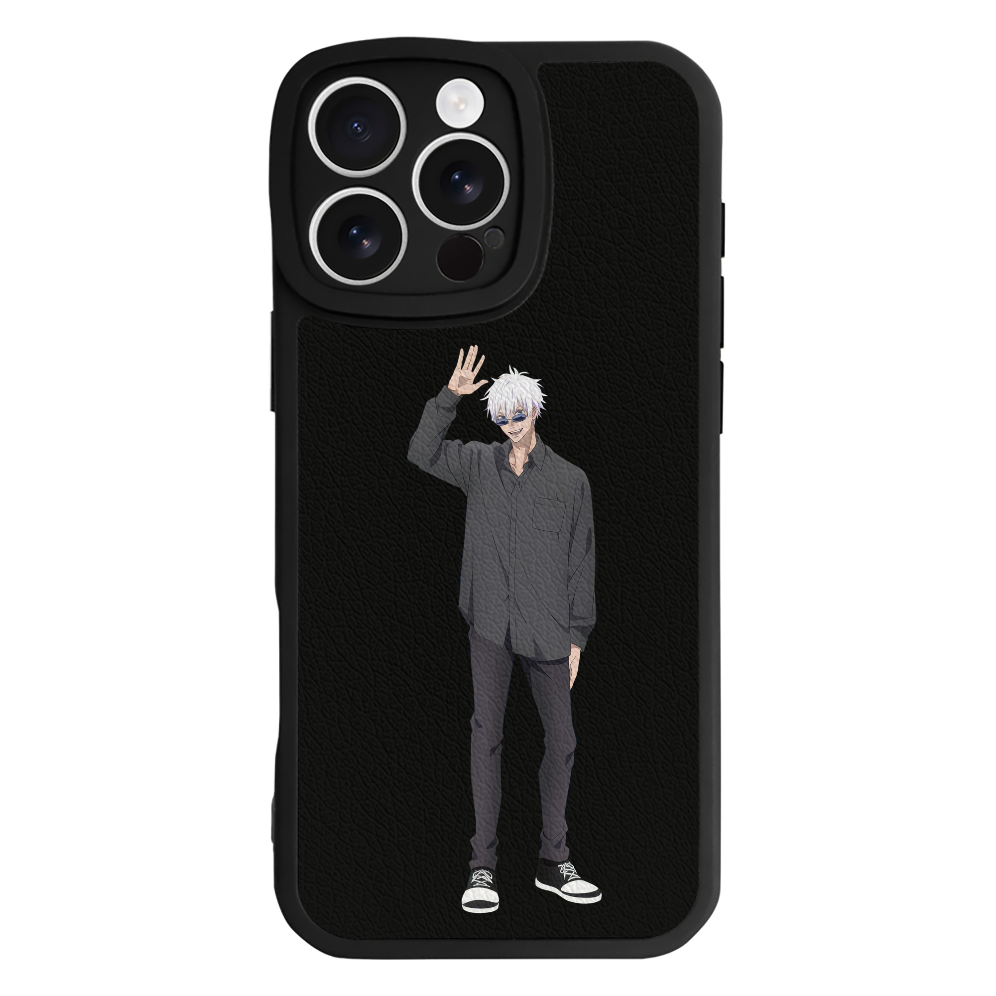 （画像用） 呪術廻戦 Jujutsu Kaisen 【iPhone 16シリーズ対応】シリコンスマホケース（レザー調） 材質：シリコン